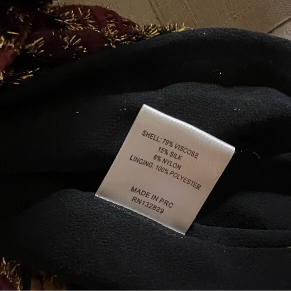 REVOLVE LPA Long Sleeve Dotty Gold Sparkling Multi Colored Wrap Dress 70 XS - Picture 4 of 11